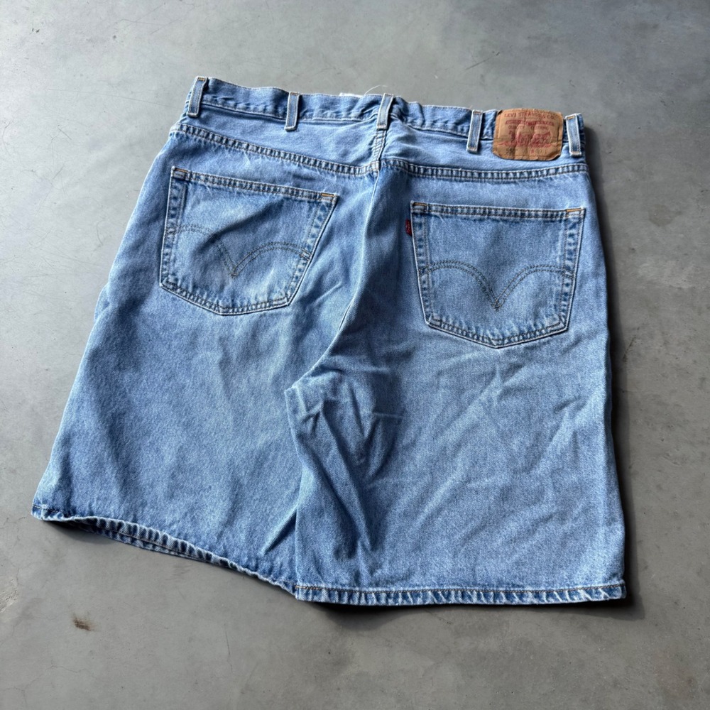 Levis 550 Relaxed Fit Denim Shorts Mens 38 Light Wash Blue Cotton Jeans 764